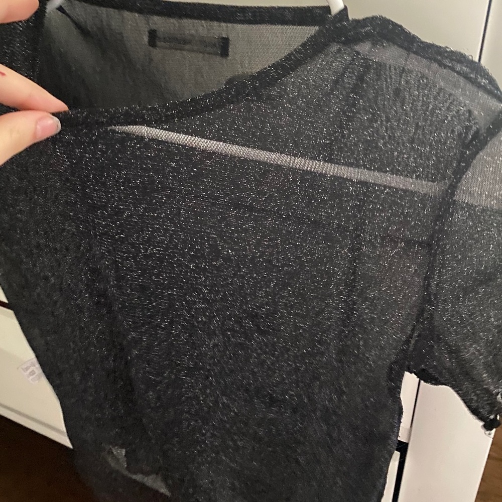 mesh sparkly top